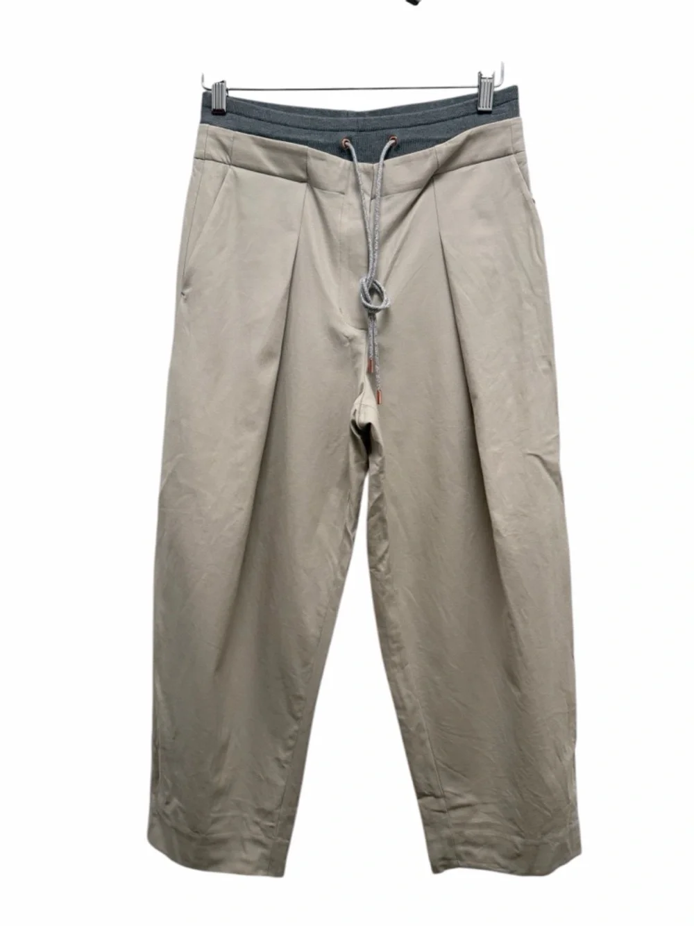 Kit And Ace Quick Drawstring Trouser West Coast Fit Tan Gray Size 4